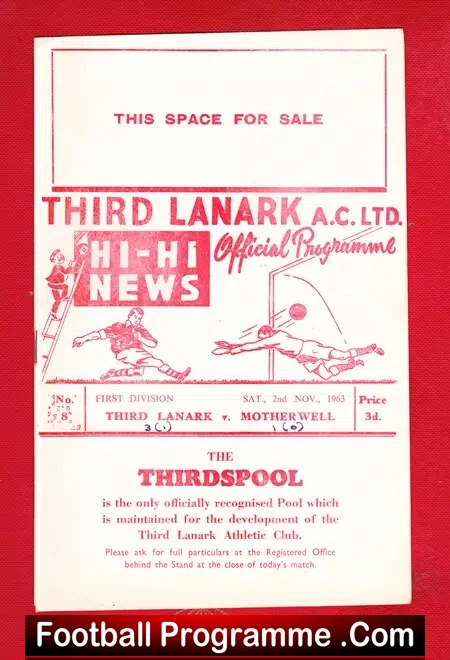 Third Lanark v Motherwell 1963