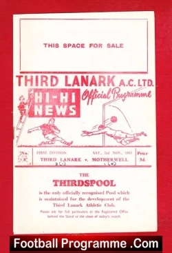 Third Lanark v Motherwell 1963