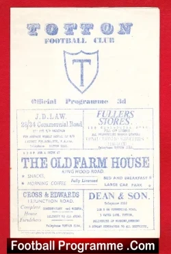 Totton v Blackfield Langley 1950s