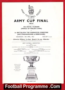 Wales Royal Hussars v Nottingham 1st Battalion 1963 – Army Final
