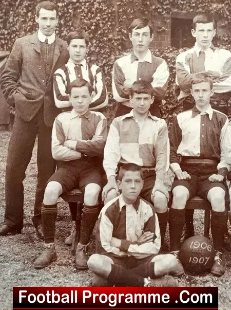 Wales Schoolboys Football Team Original Photograph 1906 - 1907