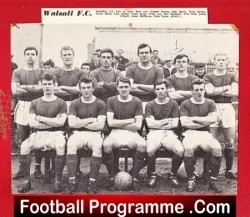 Walsall Football Club Multi Signed Team Squad Picture 1960s - football memorabilia