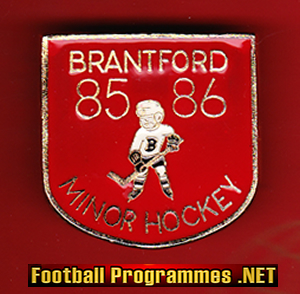 Ice Hockey Badge – Brantford Minor Hockey 1985 – Canada