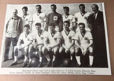 Manchester United Busby Babes Team Special Team Picture 1957