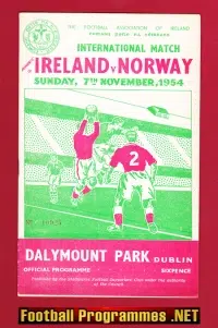 Ireland v Norway 1954 – Dalymount Park Dublin