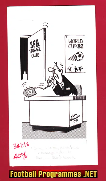 Rod McLeod Football Cartoon Artwork – Genuine Art Drawing – 4