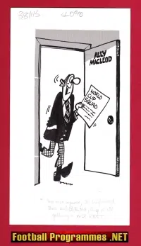 Rod McLeod Football Cartoon Artwork – Genuine Art Drawing – 5