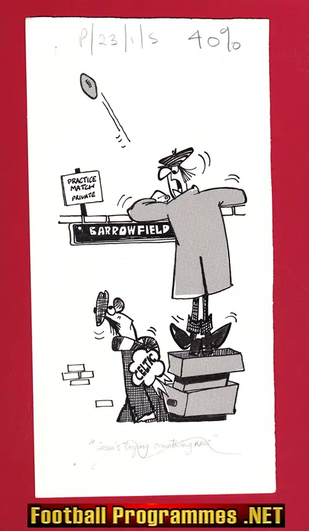 Rod McLeod Football Cartoon Artwork – Genuine Art Drawing – 8