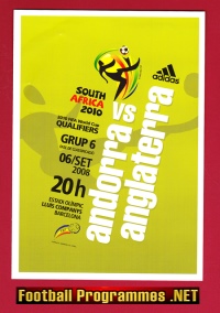 Andorra v England 2008 – Euro 2008 Qualifier