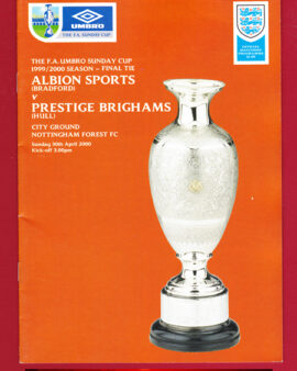 Albion Sports v Prestige Brighams 2000 – Sunday Cup Final Forest