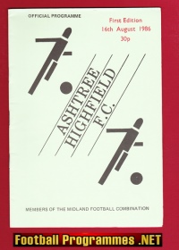Ashtree Highfield v Studley 1986 – First Match First Edition 1st