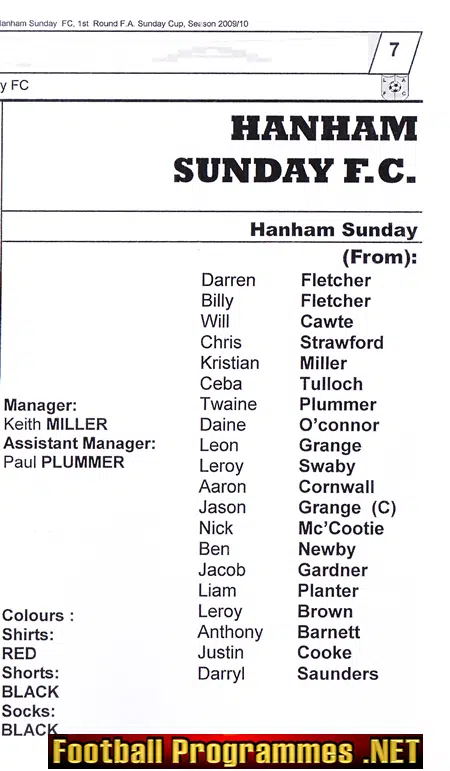 Lakeside Athletic v Hanham Sunday 2009 - Sunday Cup