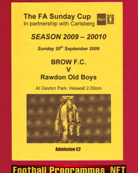 Brow v Rawdon Old Boys 2009 – Sunday Cup