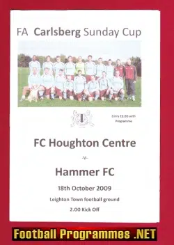 Houghton Centre v Hammer 2009 – Sunday Cup at Stoneham FC