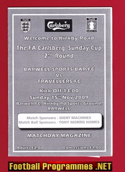 Barwell Sports Bar v Travellers 2009 – Sunday Cup