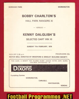 Bobby Charlton Hall Park Rangers v Kenny Dalglish Select X1 1979