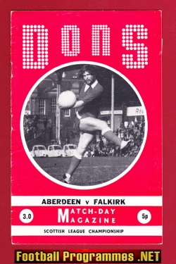 Aberdeen v Falkirk 1972 – Multi Autographed SIGNED