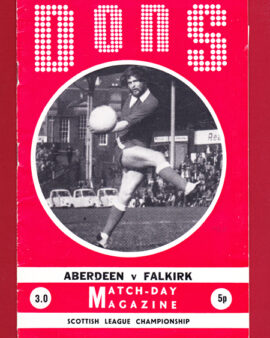 Aberdeen v Falkirk 1972 – Multi Autographed SIGNED