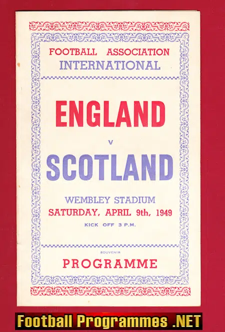 England v Scotland 1949 – Pirate Programme