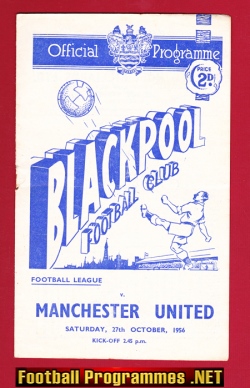 Blackpool v Manchester United 1956