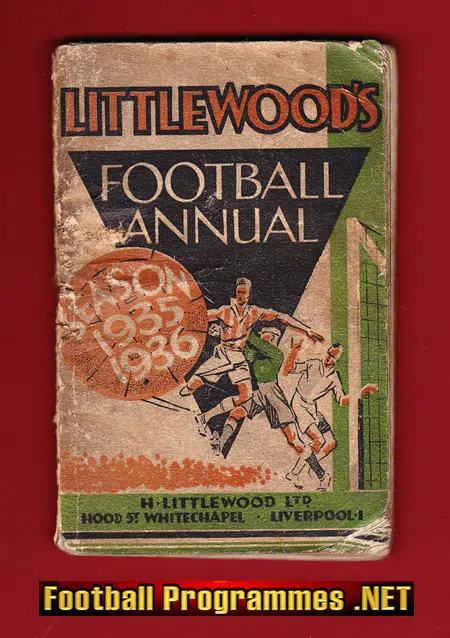 Littlewoods Football Annual Handbook 1935 – 1936