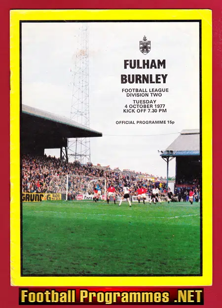 Fulham v Burnley 1977 – George Best Featured