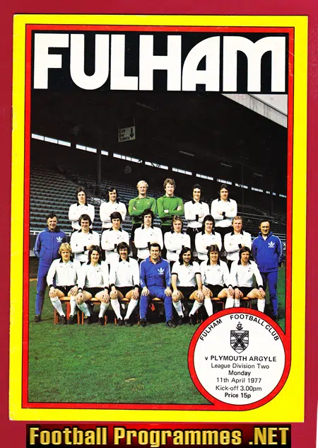 Fulham v Plymouth Argyle 1977 – George Best + Bobby Moore