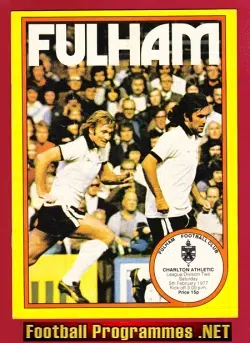 Fulham v Charlton Athletic 1977 - George Best + Bobby Moore