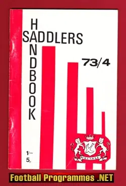 Walsall Football Club Official Handbook 1973 – 1974