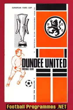 Dundee United v Newcastle United 1969 - European Fair Cup