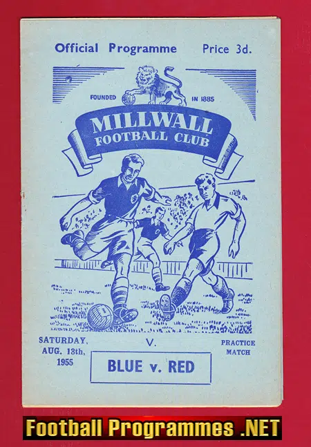 Millwall Blue v Red 1955 – Practice Match