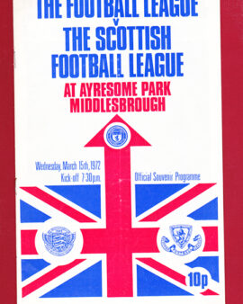 England Football League v Scotland League 1972 – Middlesbrough