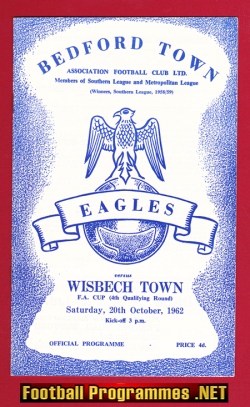 Bedford Town v Wisbech Town 1962 – FA Cup