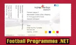 Manchester United v Reading 2019 - Ticket Under 23 U23 Leigh
