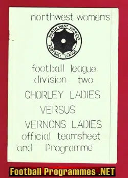 Chorley Ladies v Vernons Ladies 1987 - Womens Football Team