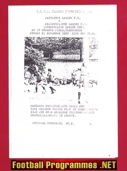 Castleton Ladies v Knightscliffe 1982 - Strathclyde League Cup Womens