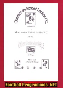 Chester Le Street Ladies v Manchester United Ladies 1991 - Womens Football