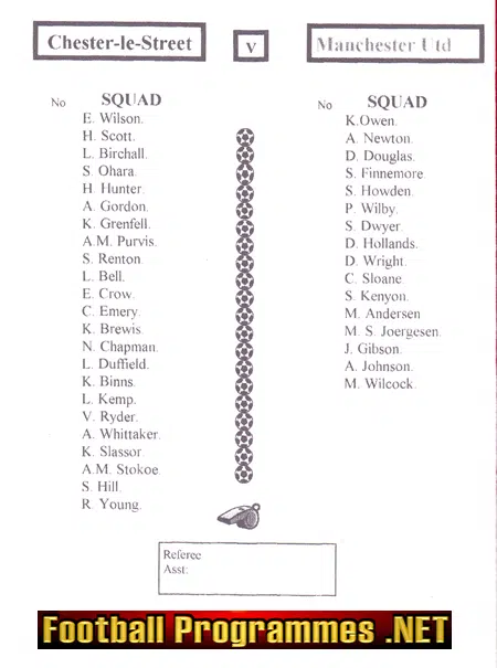 Chester Le Street Ladies v Manchester United Ladies 1991 - Womens Football