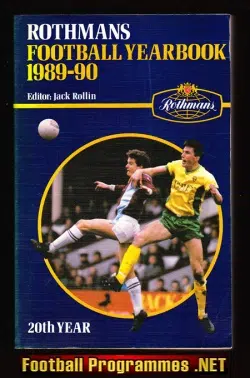 Rothmans Football Yearbook 1989 – 1990 = 20th Year