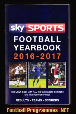 Rothmans Football Yearbook 2016 - 2017 = 47th Year