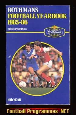 Rothmans Football Yearbook 1985 - 1986 = 16th Year