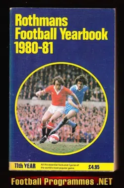 Rothmans Football Yearbook 1980 - 1981 = 11th Year