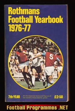 Rothmans Football Yearbook 1976 - 1977 = 7th Year