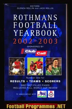 Rothmans Football Yearbook 2002 - 2003 = 33rd Year