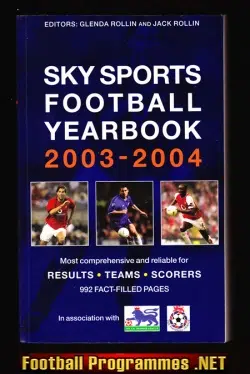 Rothmans Football Yearbook 2003 - 2004 = 34th Year