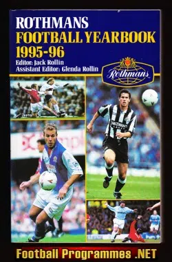 Rothmans Football Yearbook 1995 - 1996 = 26th Year