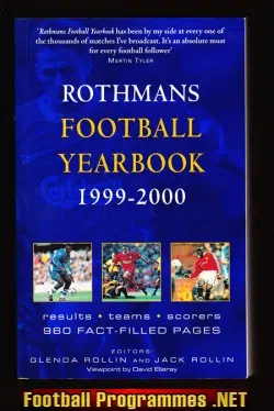 Rothmans Football Yearbook 1999 - 2000 = 30th Year