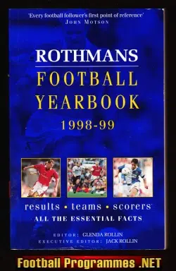 Rothmans Football Yearbook 1998 - 1999 = 29th Year