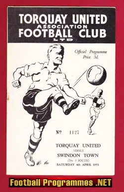 Torquay United v Swindon Town 1953