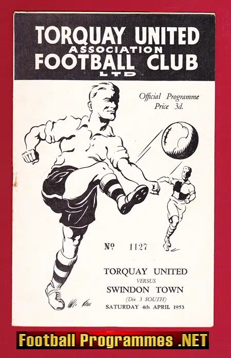 Torquay United v Swindon Town 1953